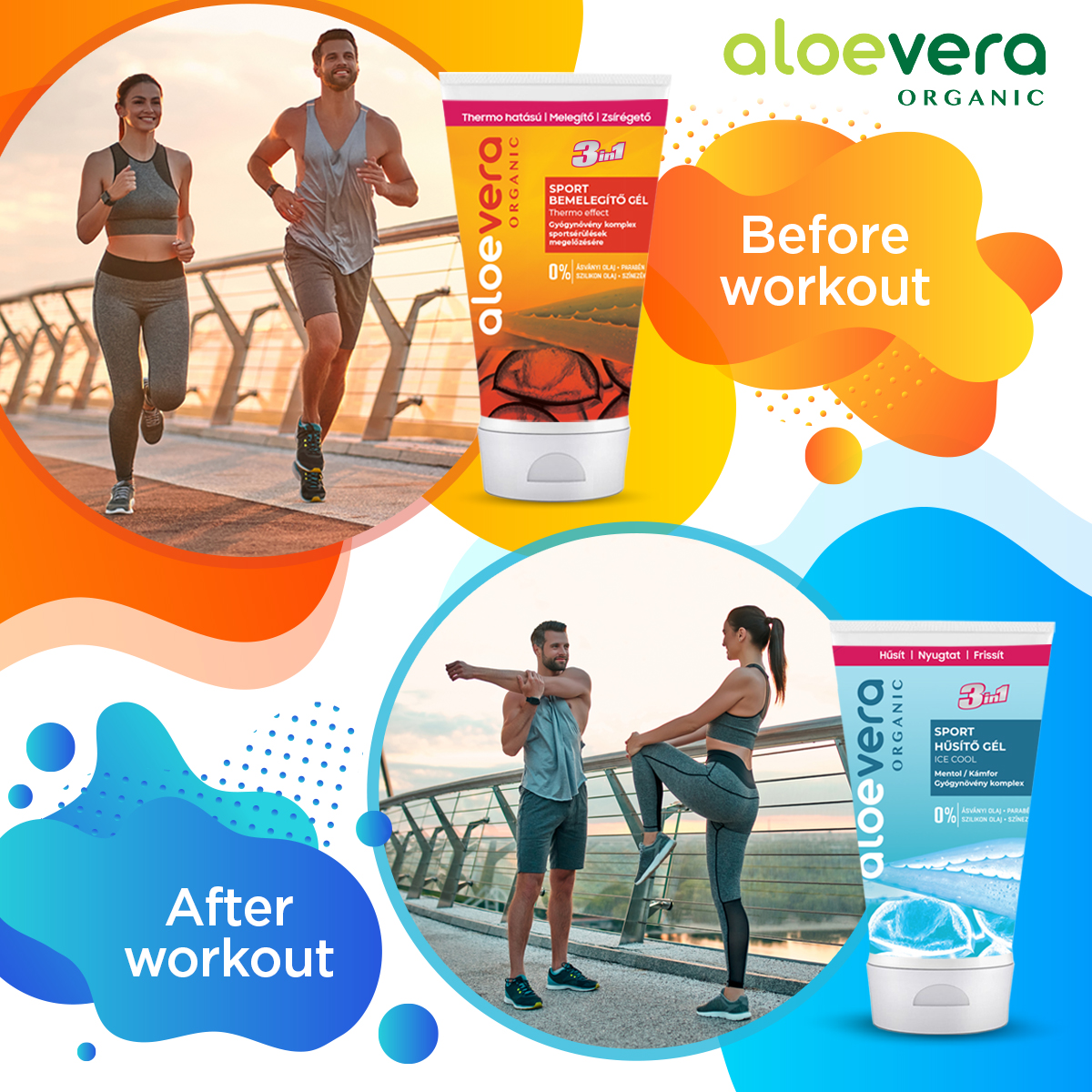 Aloe vera sport gels