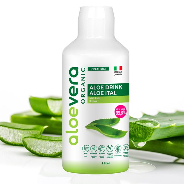 Aloe Vera Organic Premium Aloe drink with micropulp 1000ml